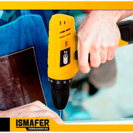 Furadeira Parafusadeira a Bateria 12V Lítio PB3000 Oz – Compacta, Potente e Versátil!