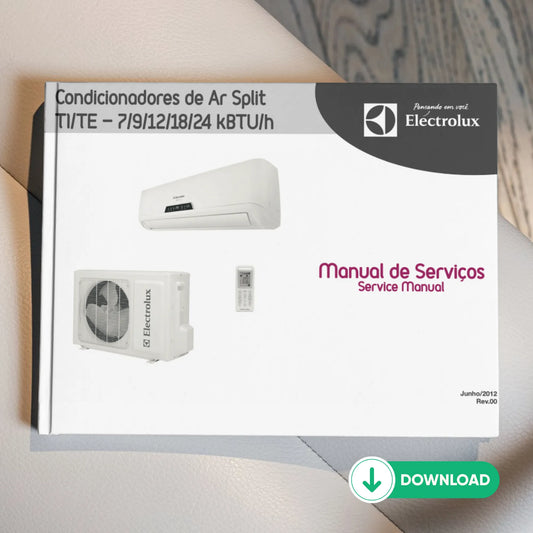 Manual Técnico de Serviços Ar-Condicionado Electrolux TI/TE - Baixar PDF