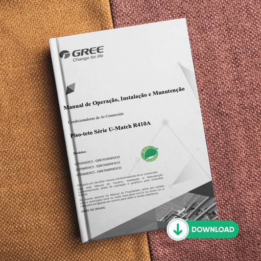 Manual técnico de servicio de aire acondicionado de piso a techo Gree GTH36D3CI, GTH60D3CI y GHCN60NH3CO - Descargar PDF
