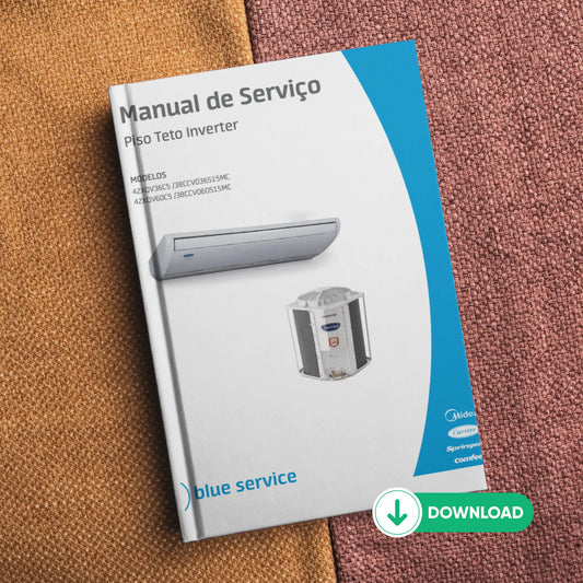 Manual técnico de servicio del aire acondicionado inverter de suelo y techo Midea - Descargar PDF