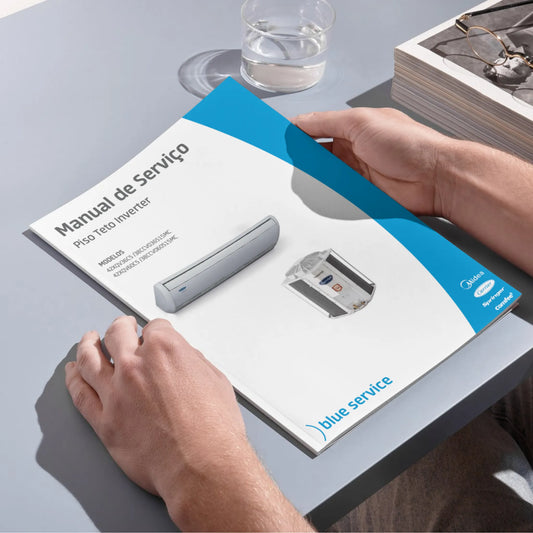 Manual técnico de servicio del aire acondicionado inverter de suelo y techo Midea - Descargar PDF