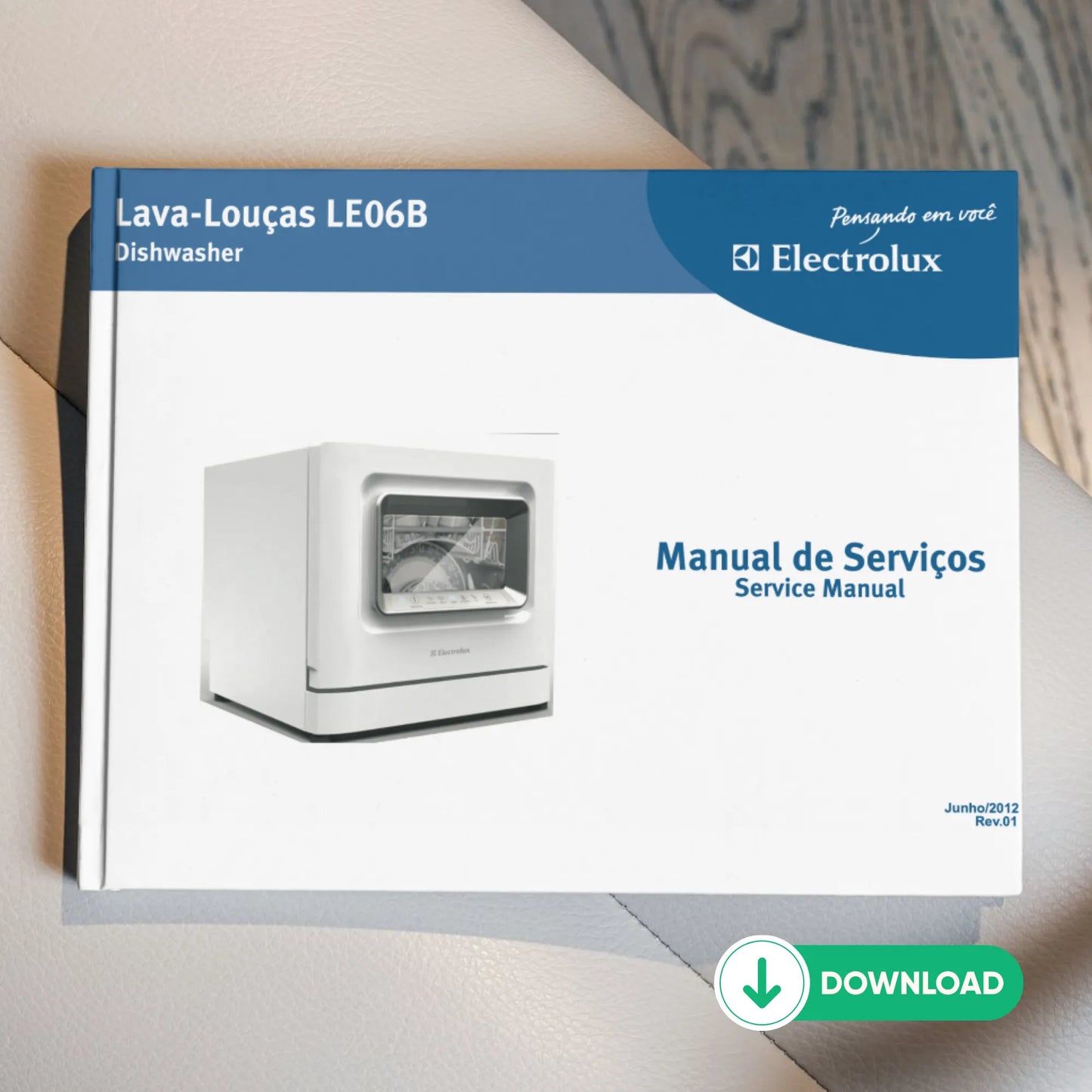 Manual de servicio del lavavajillas Electrolux LE06B - Descargar PDF
