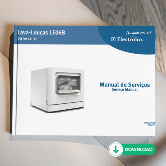 Manual de servicio del lavavajillas Electrolux LE06B - Descargar PDF