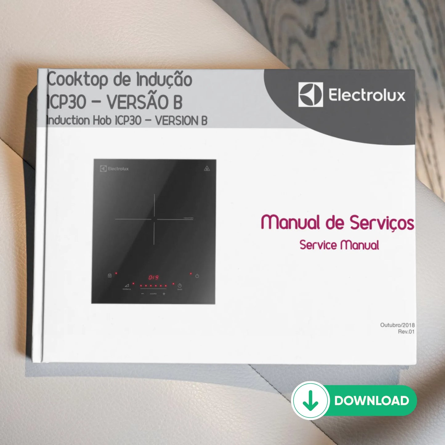 Manual técnico de servicio de la placa de inducción ICP30 B - Descargar PDF