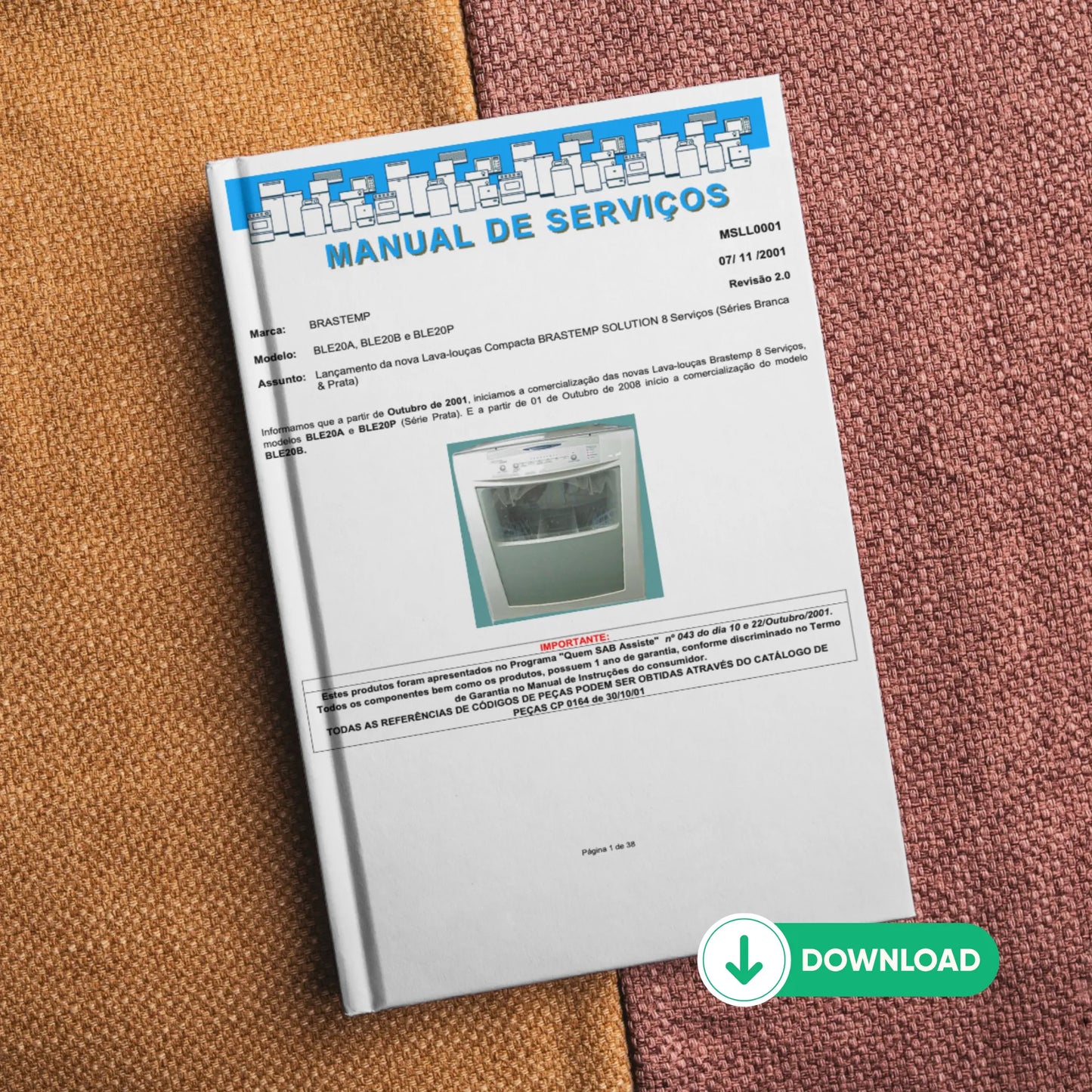 Manual de servicio técnico de BLE20A, BLE20B y BLE20P - Descargar PDF