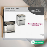 Manual de servicio técnico de Electrolux 76DIX y 76EIX - Descargar PDF