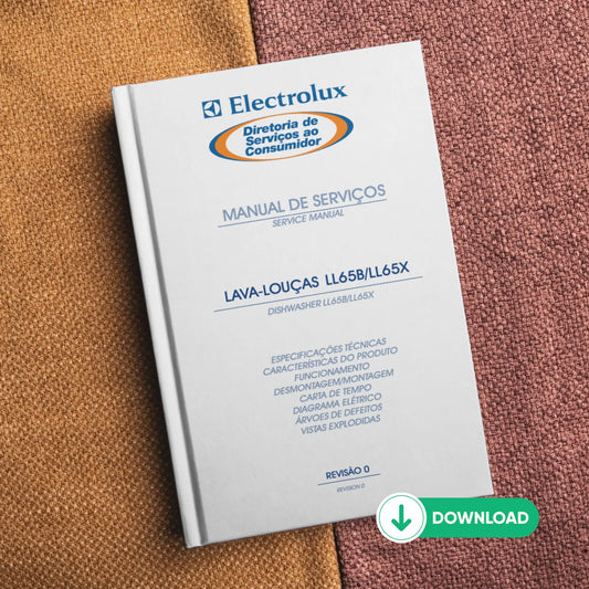 Manual de servicio del lavavajillas Electrolux LL65B/LL65X - Descargar PDF