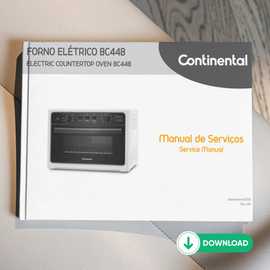 Manual técnico de servicio del horno eléctrico Continental BC44B - Descargar PDF
