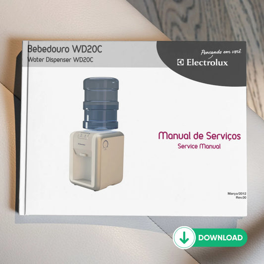 Manual técnico de servicio del enfriador de agua Electrolux WD20C - Descargar PDF