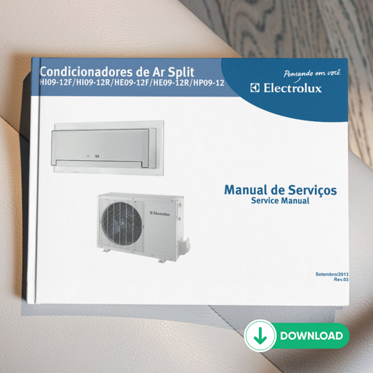 Manual Técnico de Serviços Ar-Condicionado Electrolux HII/HE/HP - Baixar PDF