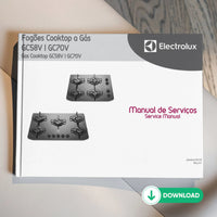 Manual técnico de servicio de las estufas Electrolux GC58V y GC70V - Descargar PDF
