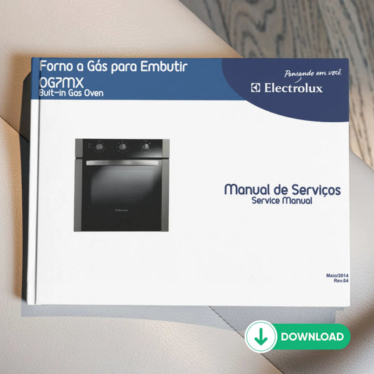 Manual de servicio técnico del horno de gas empotrado OG7MX - Descargar PDF