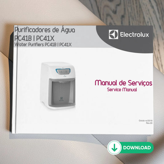 Manual de servicio del purificador de agua Electrolux PC41B | PC41X - Descargar PDF