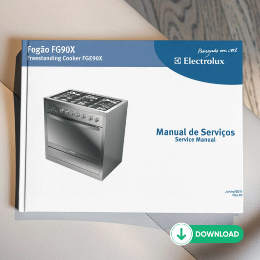 Manual técnico de servicio de la estufa Electrolux FG90X - Descargar PDF