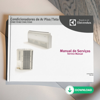Manual Técnico de Serviços Ar Condicionado Cassete Electrolux CI/CE 48 e 60 - Baixar PDF