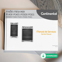 Manual Técnico de Serviços Fogão Continental FC4CB FC4CS FC5CB FC5CS - Baixar PDF