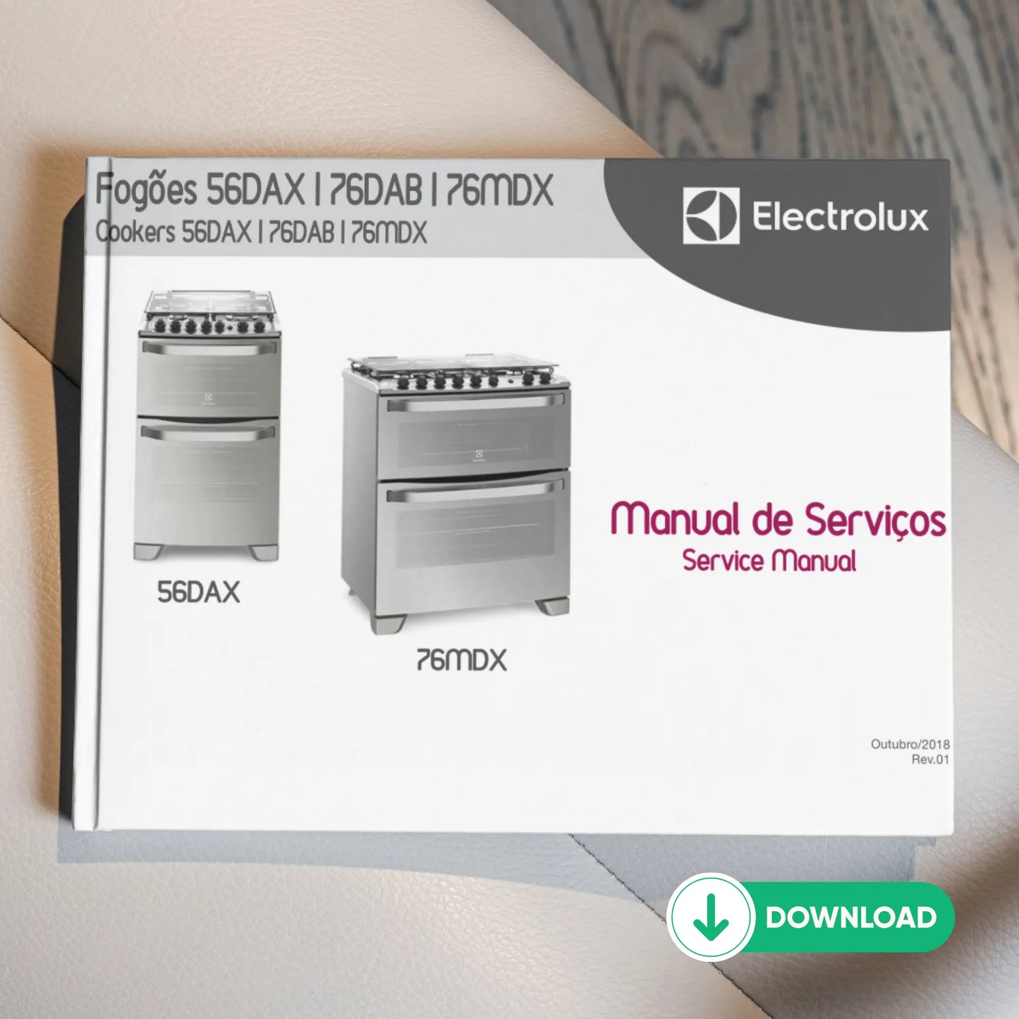 Manual Técnico de Serviços 56DAX, 76DAB, 76MDX – Baixar PDF