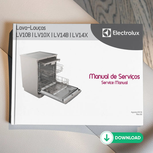 Manual de servicio técnico de Electrolux LV10B, LV10X, LV14B y LV14X - Descargar PDF