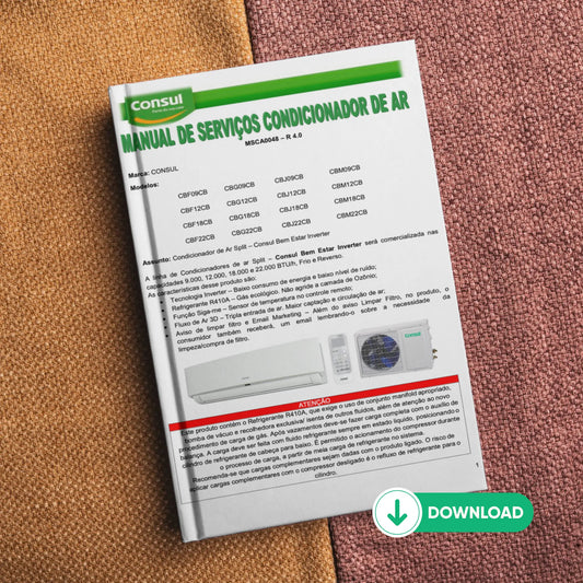 Manual Técnico de Servicio de Aire Acondicionado Split Inverter Consul Bem-Estar - Descargar PDF