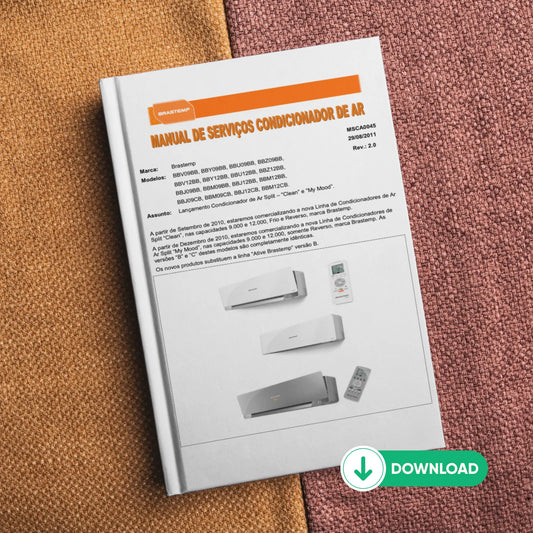 Manual de servicio técnico de lavadoras Brastemp BBV, BBY, BBU, BBZ, BBM, BBJ - Descargar PDF