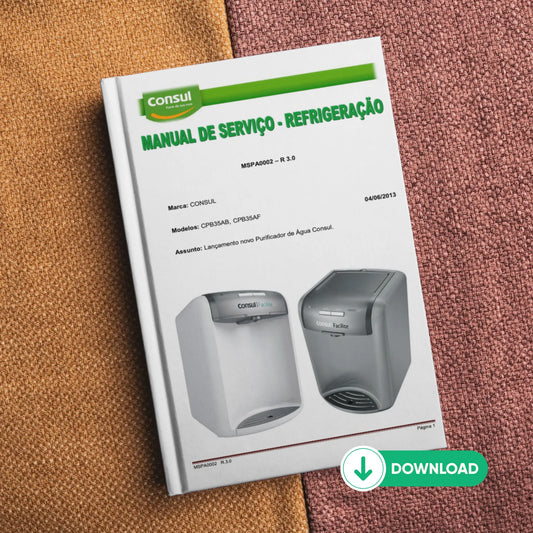Manual de servicio técnico del purificador de agua Consul CPB35AB / CPB35AF - Descargar PDF