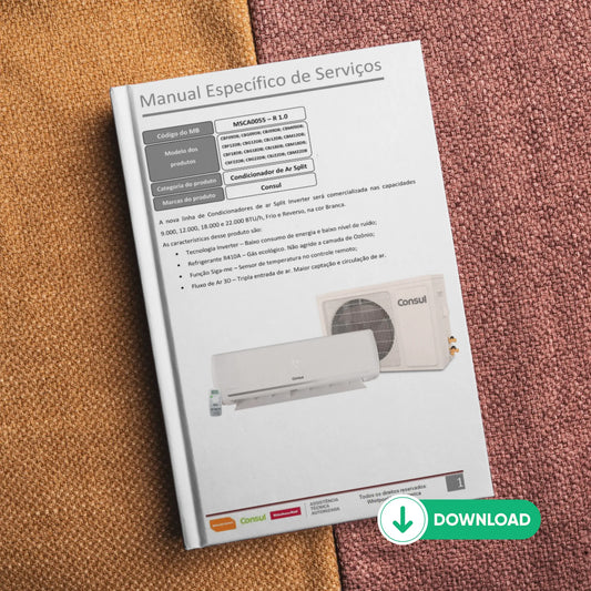 Manual Técnico de Serviços Ar-Condicionado Consul Split Inverter CBF, CBG, CBJ, CBM - Baixar PDF