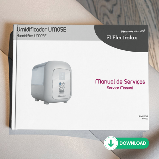 Manual de servicio del humidificador Electrolux UM05E - Descargar PDF