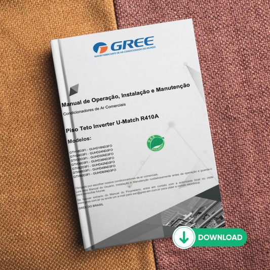 Manual Técnico de Serviços Ar-Condicionado Gree GTH18D3FI a GTH60D3FI - Baixar PDF