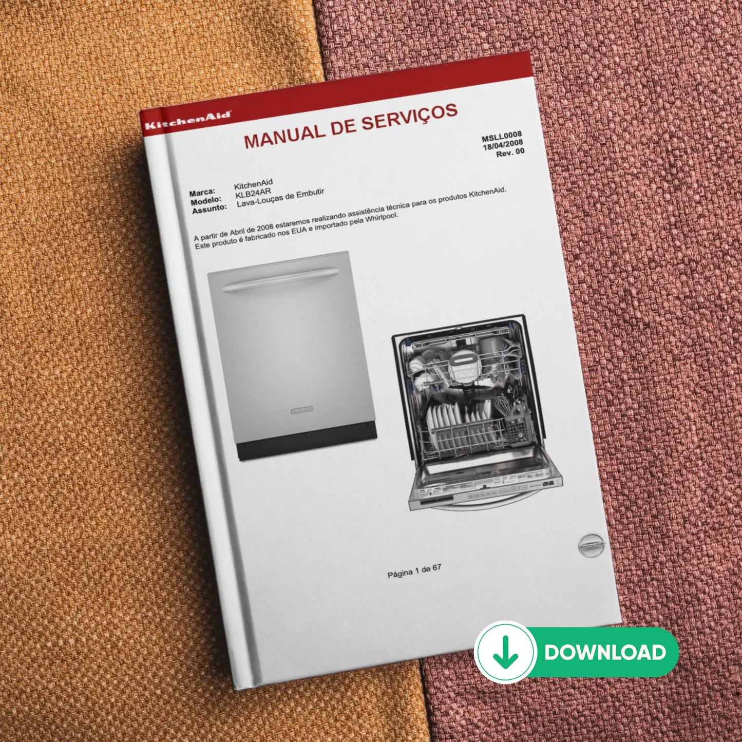 Manual de servicio de KitchenAid KLB24AR - Descargar PDF