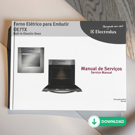 Manual técnico de servicio del horno eléctrico Electrolux OE7TX - Descargar PDF