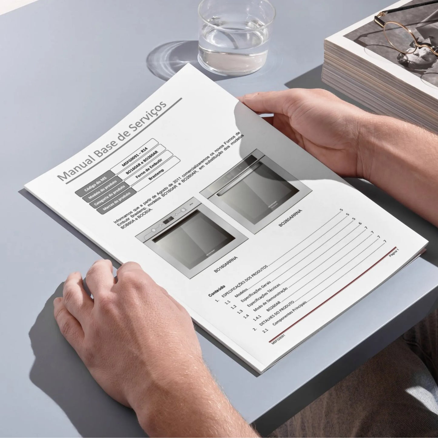 Manual de servicio técnico de Brastemp BO160AR y BO260AR - Descargar PDF