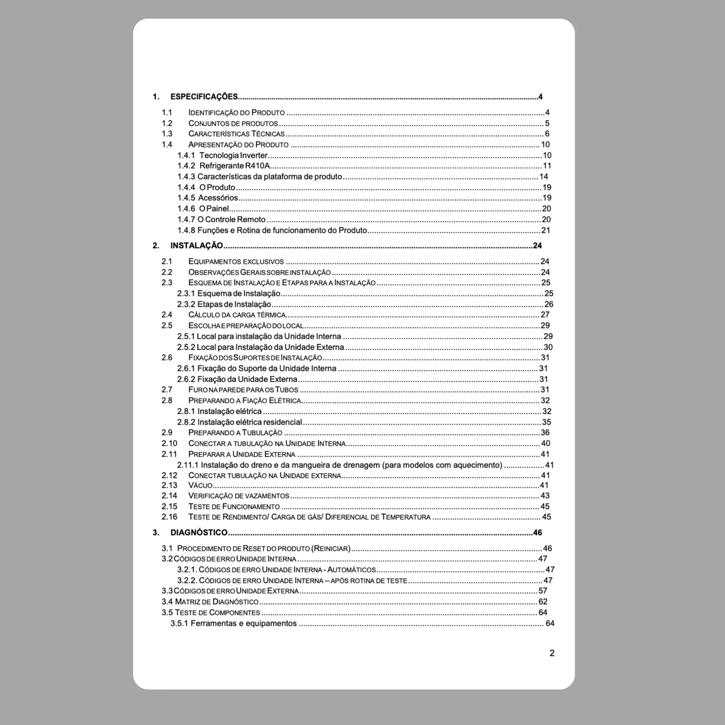 Manual Técnico de Servicio de Aire Acondicionado Split Inverter Consul Bem-Estar - Descargar PDF