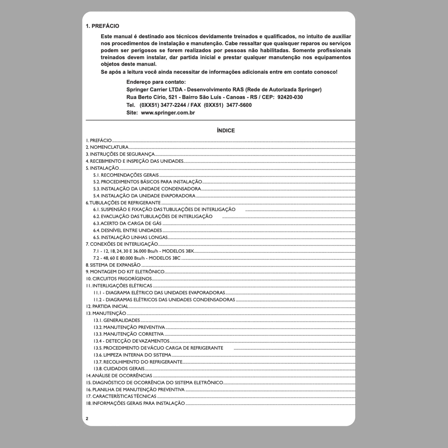 Manual técnico de servicio de aire acondicionado Totaline Modernitt - Descargar PDF