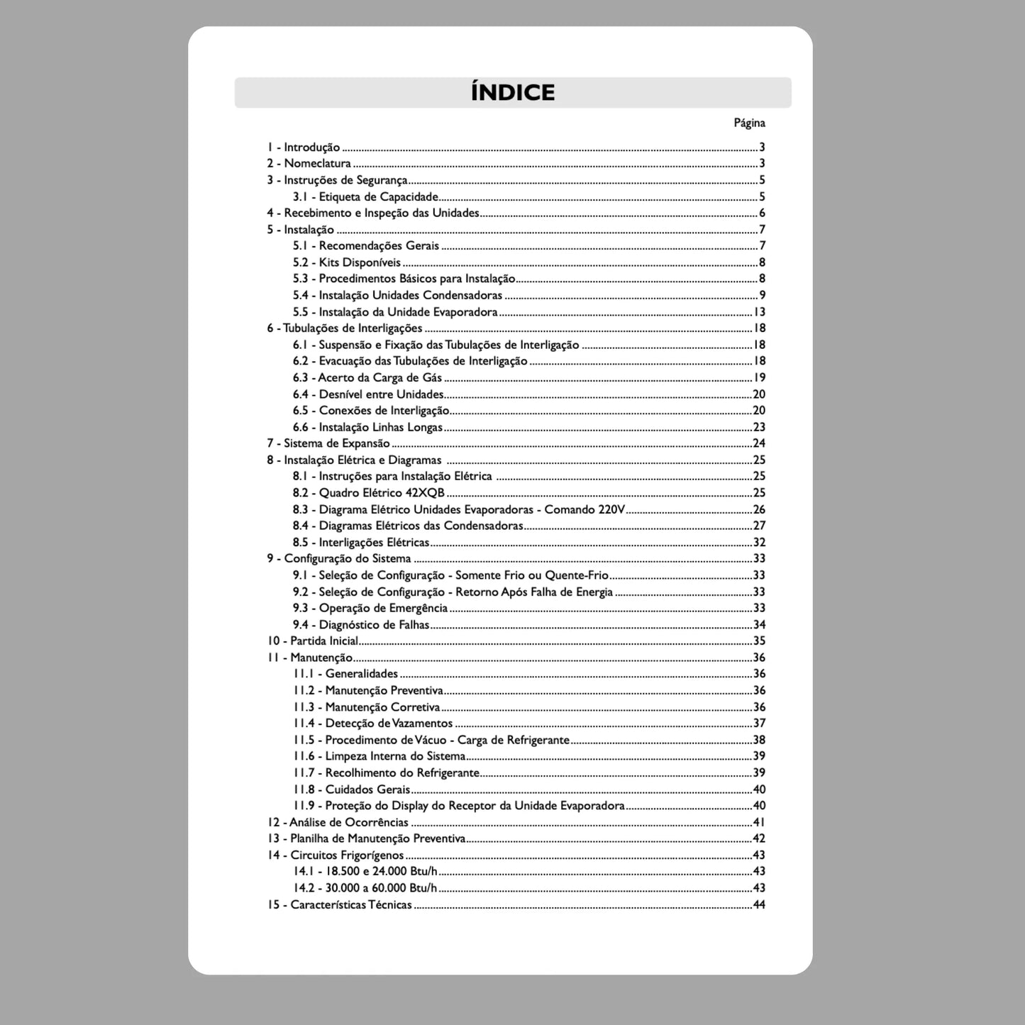 Manual de servicio técnico del Carrier 42XQB - Descargar PDF
