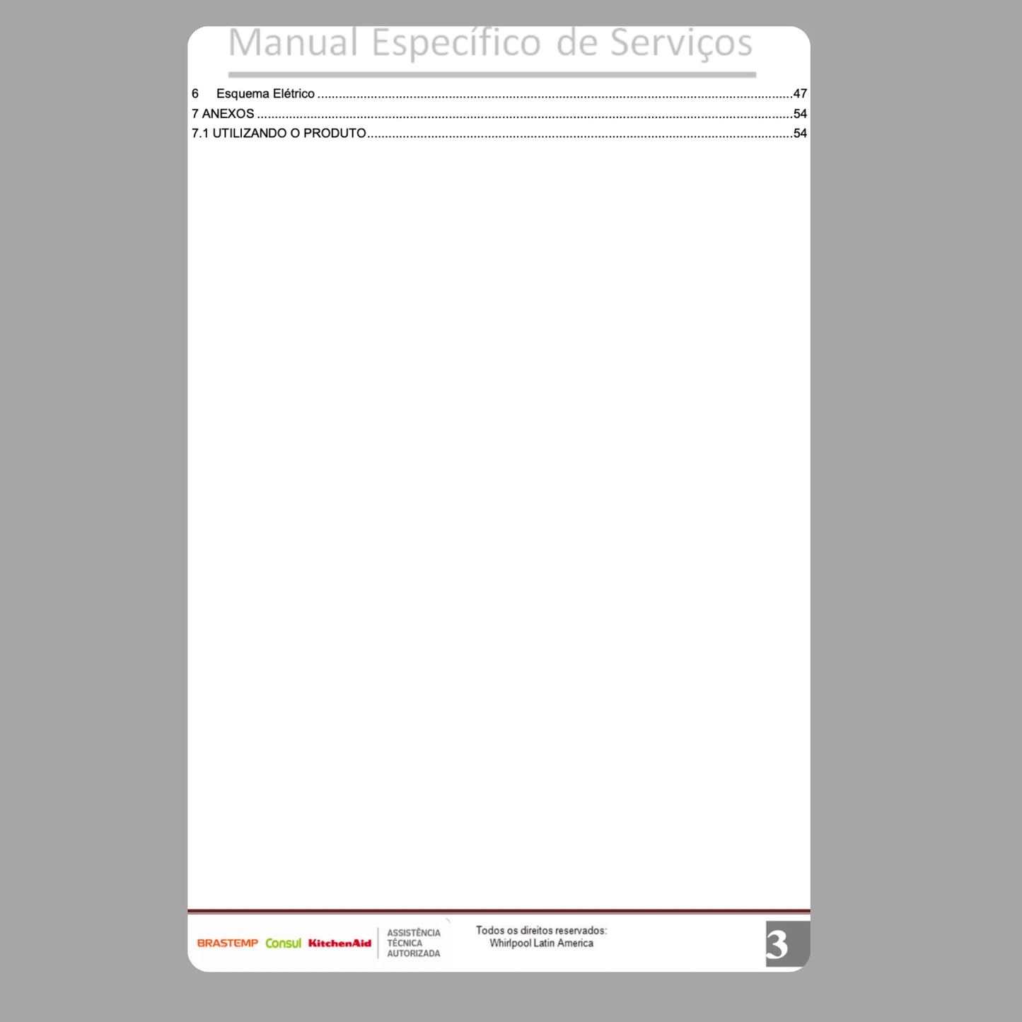 Manual de servicio técnico de Brastemp BLB14F - Descargar PDF
