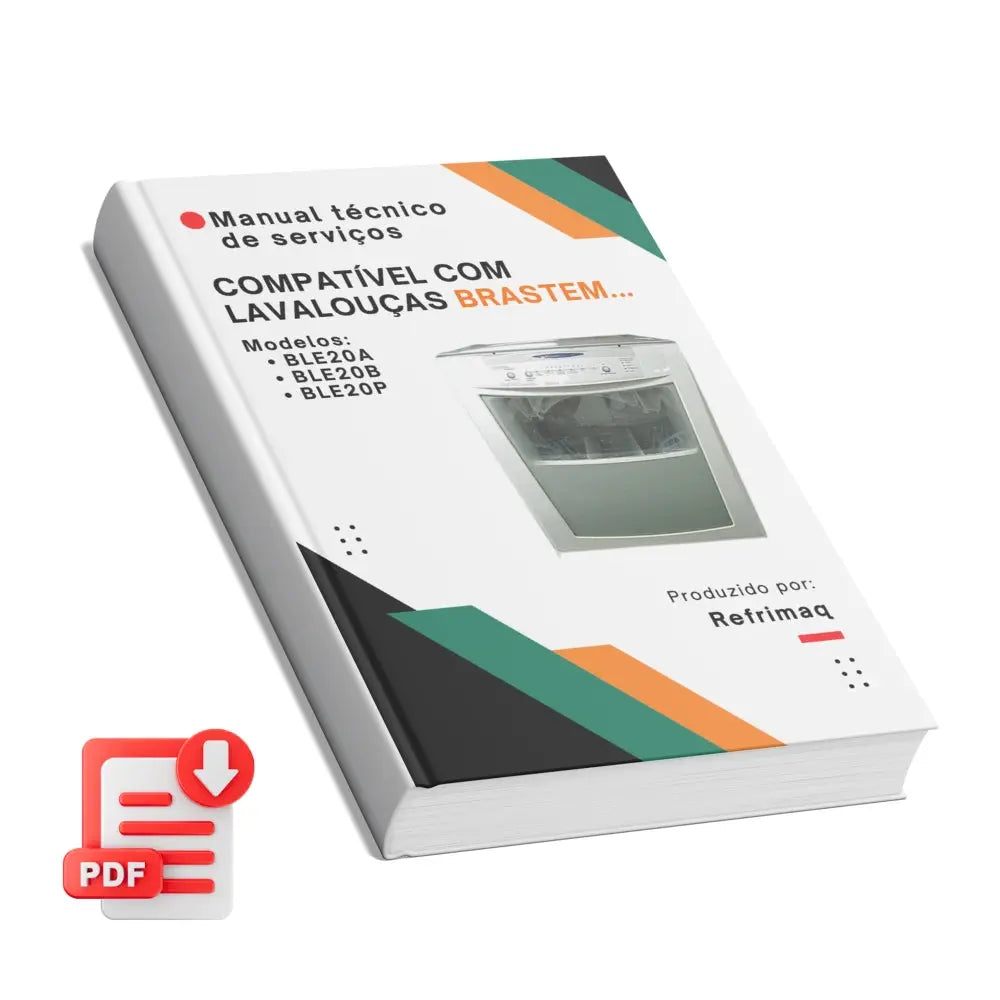 Manual técnico de servicios de lavavajillas Brastemp Ative 8 Servicios BLE20A, BLE20B y BLE20P