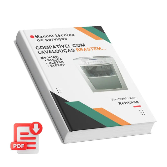 Manual técnico de servicios de lavavajillas Brastemp Ative 8 Servicios BLE20A, BLE20B y BLE20P