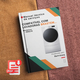 compare product Manual técnico de servicio de la lavadora y secadora Brastemp BNQ10: Descargar PDF