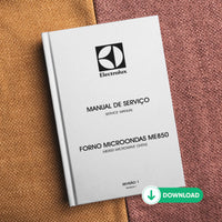 Manual Técnico Micro-ondas Electrolux ME850 - Baixar PDF