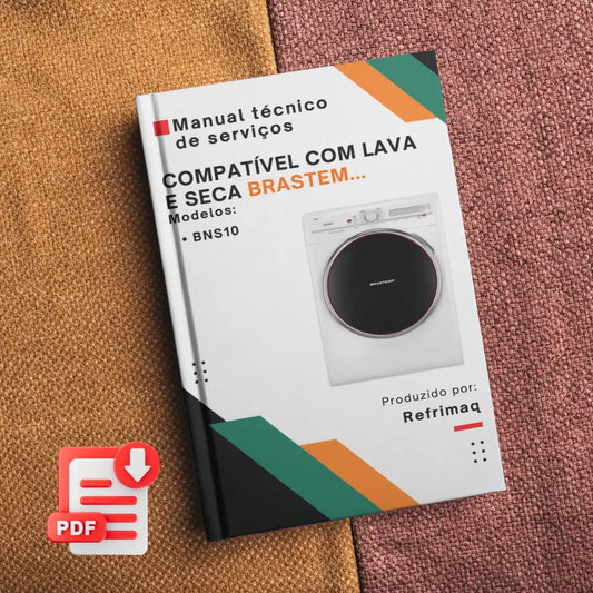 Manual técnico de servicio de la lavadora y secadora Brastemp BNS10 (PDF para descargar) 