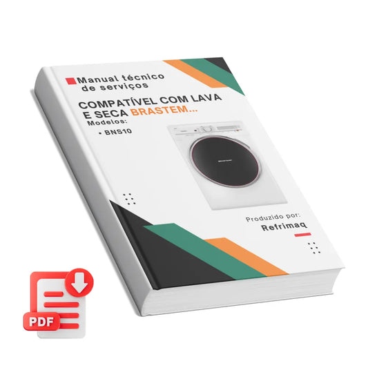 Manual técnico de servicio de la lavadora y secadora Brastemp BNS10 (PDF para descargar) 