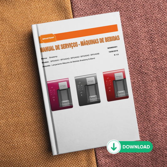 Manual de Servicio Técnico Brastemp BPG40AV / BPG40AQ / BPG40A2 / BPG40AE / BPG40AB - Descargar PDF