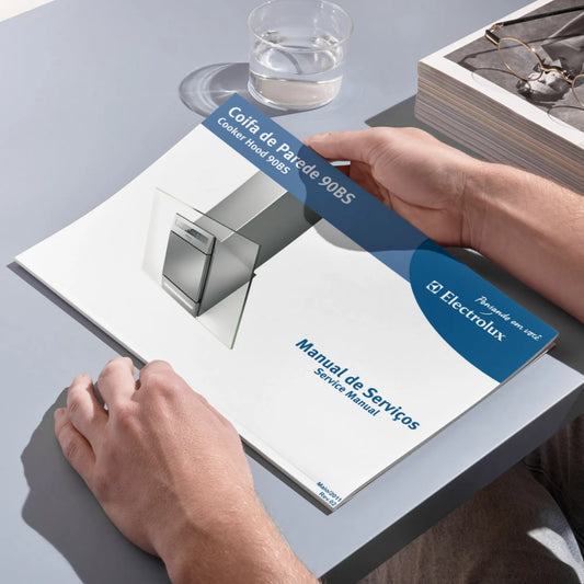 Manual de servicio técnico de la campana extractora Electrolux 90BS - Descargar PDF