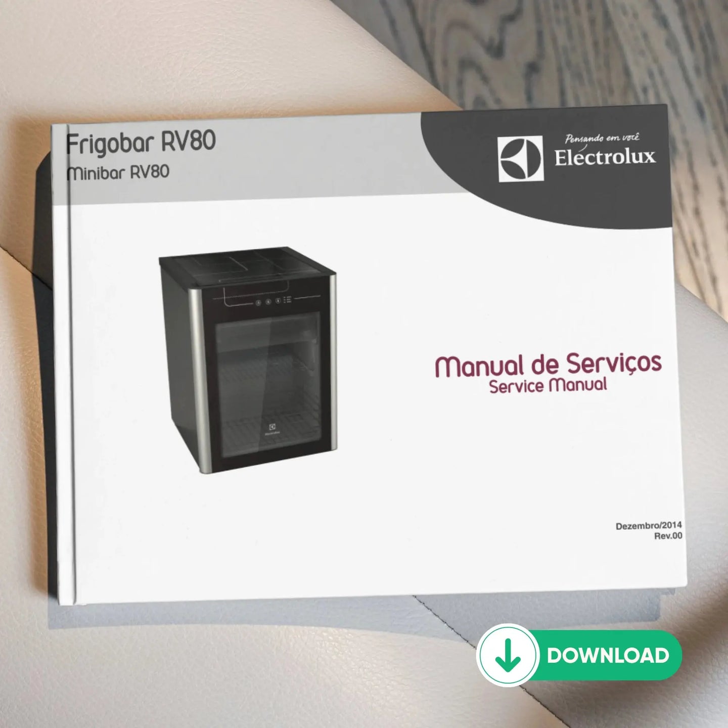 Manual Técnico de Serviços Frigobar Electrolux RV80 - Baixar PDF Electrolux