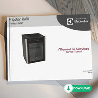 Manual Técnico de Serviços Frigobar Electrolux RV80 - Baixar PDF Electrolux