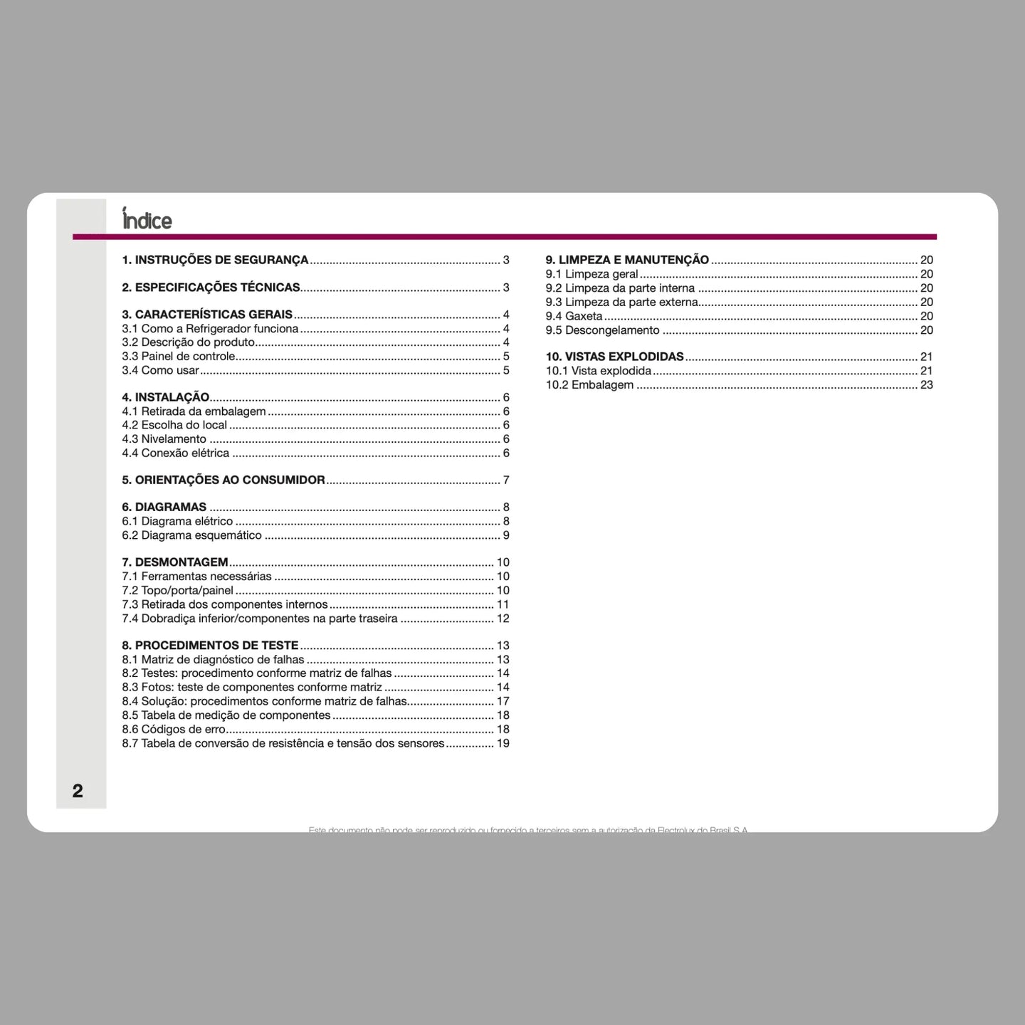 Manual Técnico de Serviços Frigobar Electrolux RV80 - Baixar PDF Electrolux