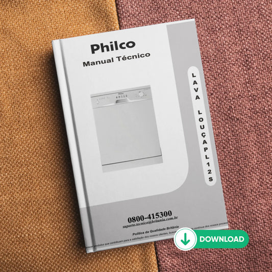 Manual de servicio del lavavajillas Philco PL21S - Descargar PDF