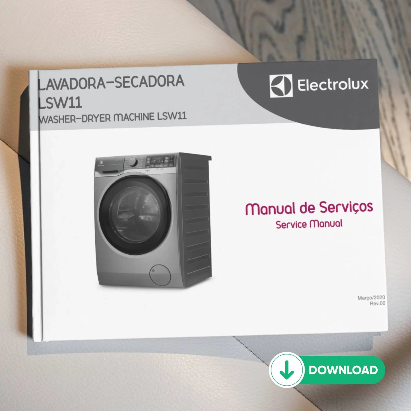 Manual Técnico de Serviços Lavadora-Secadora Electrolux LSW11 - Baixar PDF Electrolux