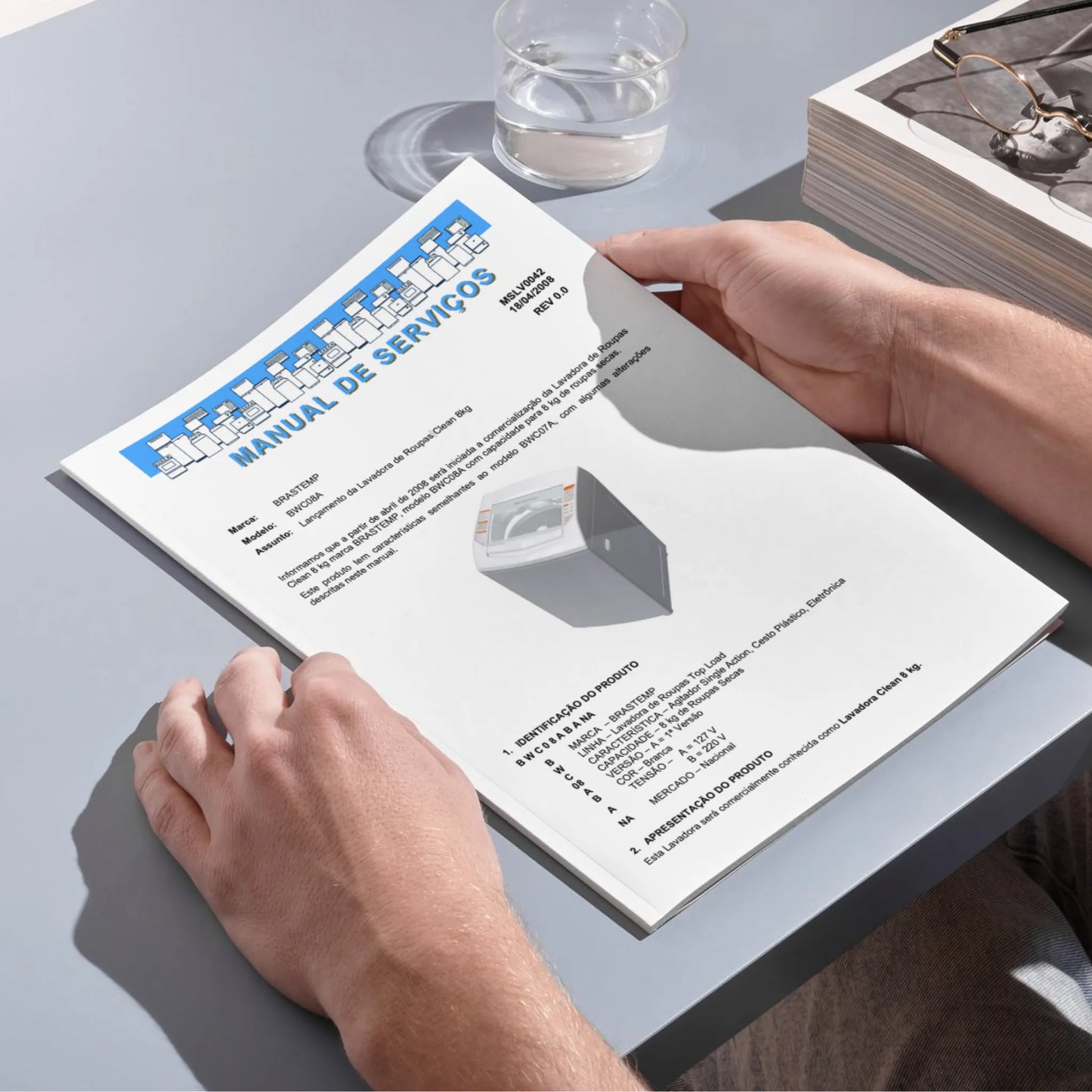 Manual Técnico de Serviços Lavadora Brastemp BWC08 - Baixar PDF
