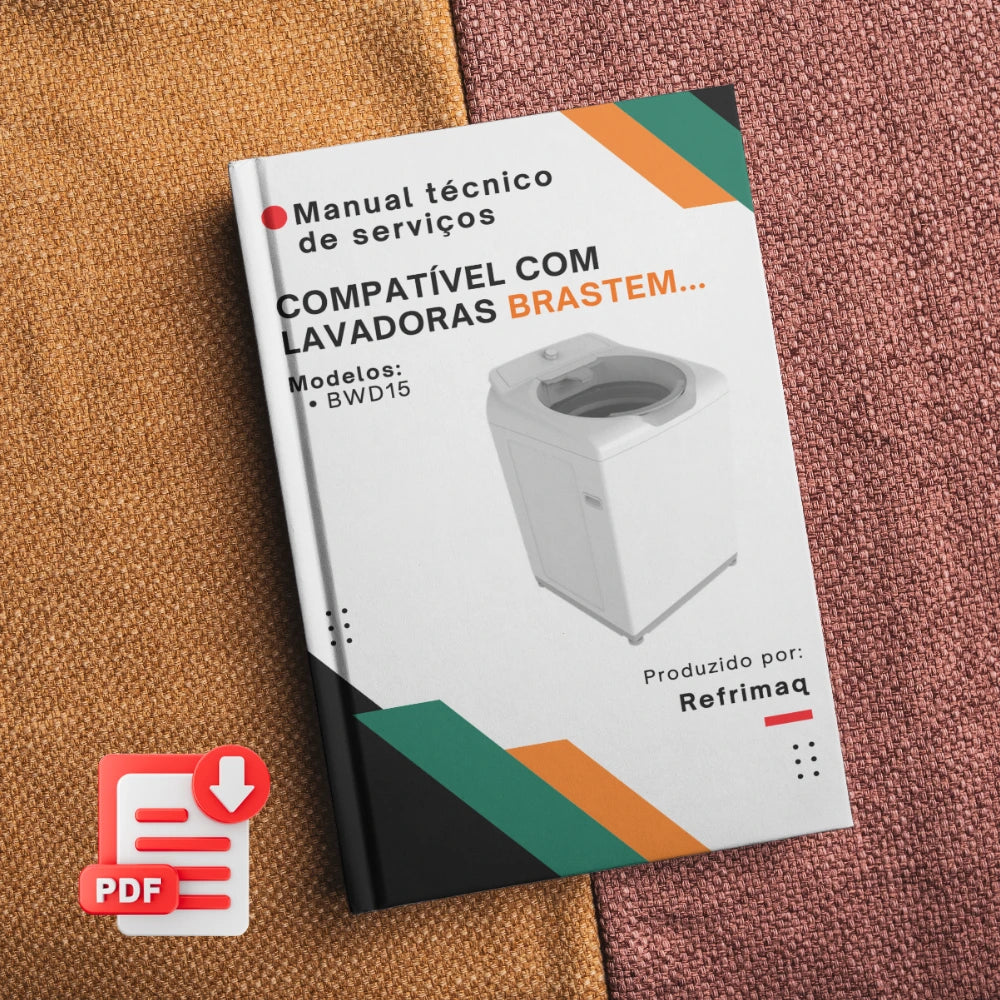Manual técnico de servicio de la lavadora Brastemp BWD15: Descargar en PDF 